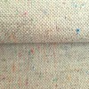 Meubelstof Verona Sesam fraai geweven sterke linnenlook met speelse contrasterende puntjes, geschikt voor meubelbekleding.
