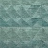 Zwaar geweven chenille stof in Niagara-blauw met een trendy Bohemian ingeweven patroon.