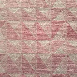 Zwaar geweven chenille stof in magnolia-wit met een trendy Bohemian ingeweven patroon.